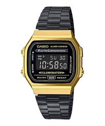 CASIO VINTAGE WITH ALARM - A168WEGB-1BVT