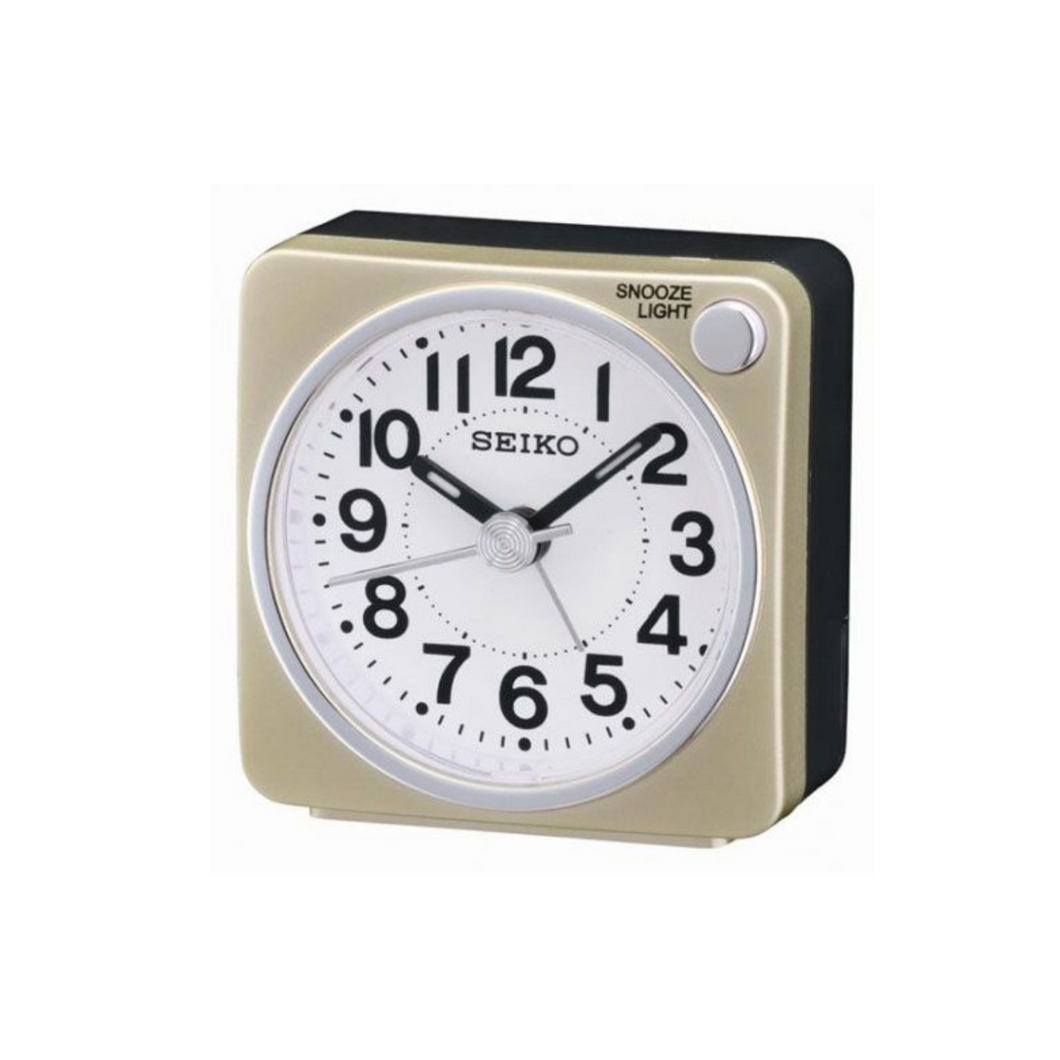 Gold Seiko Bedside Alarm Clock (Travel Edition)