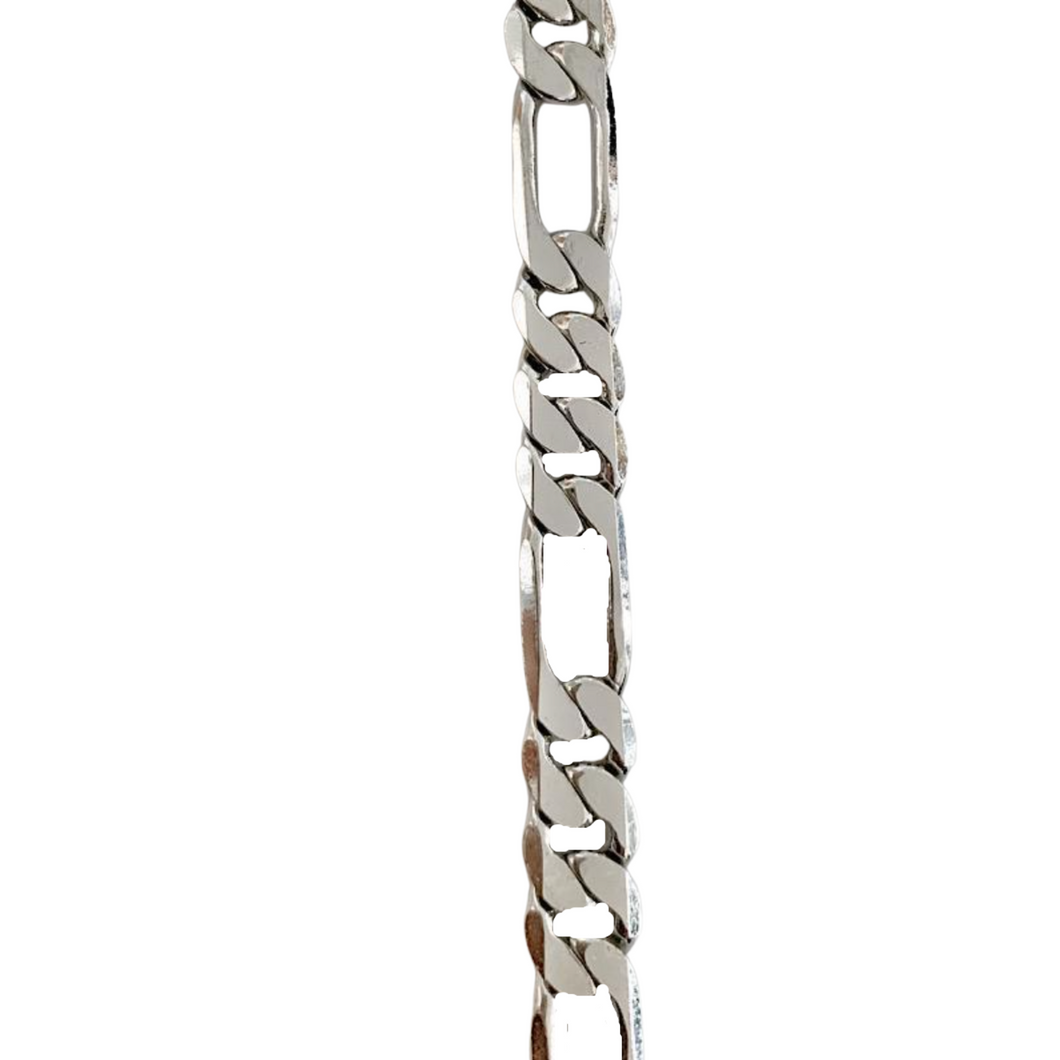 Large Silver Figaro Link Chain (By The Inch)