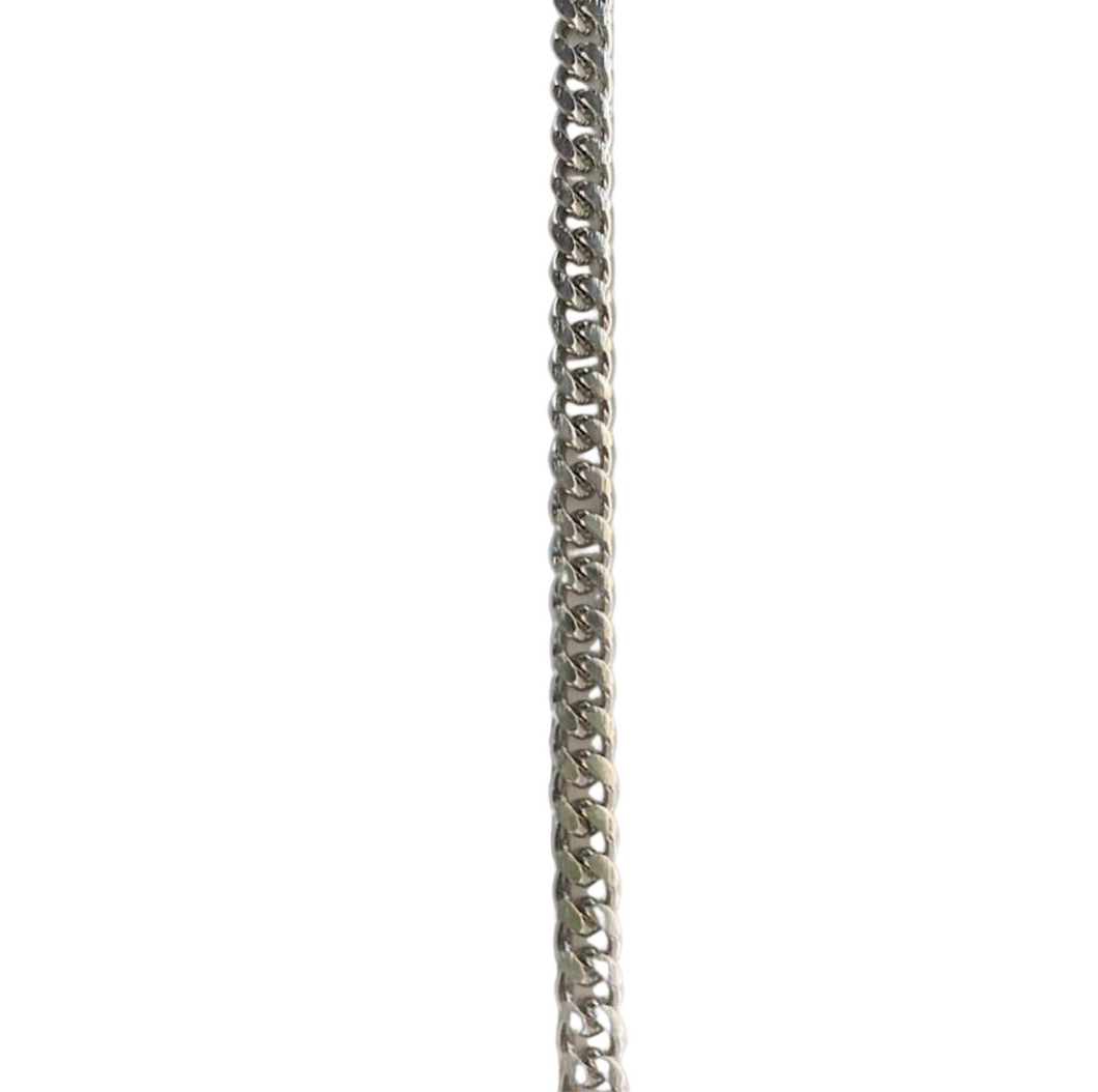 Small Silver Curb Link Chain (By The Inch)